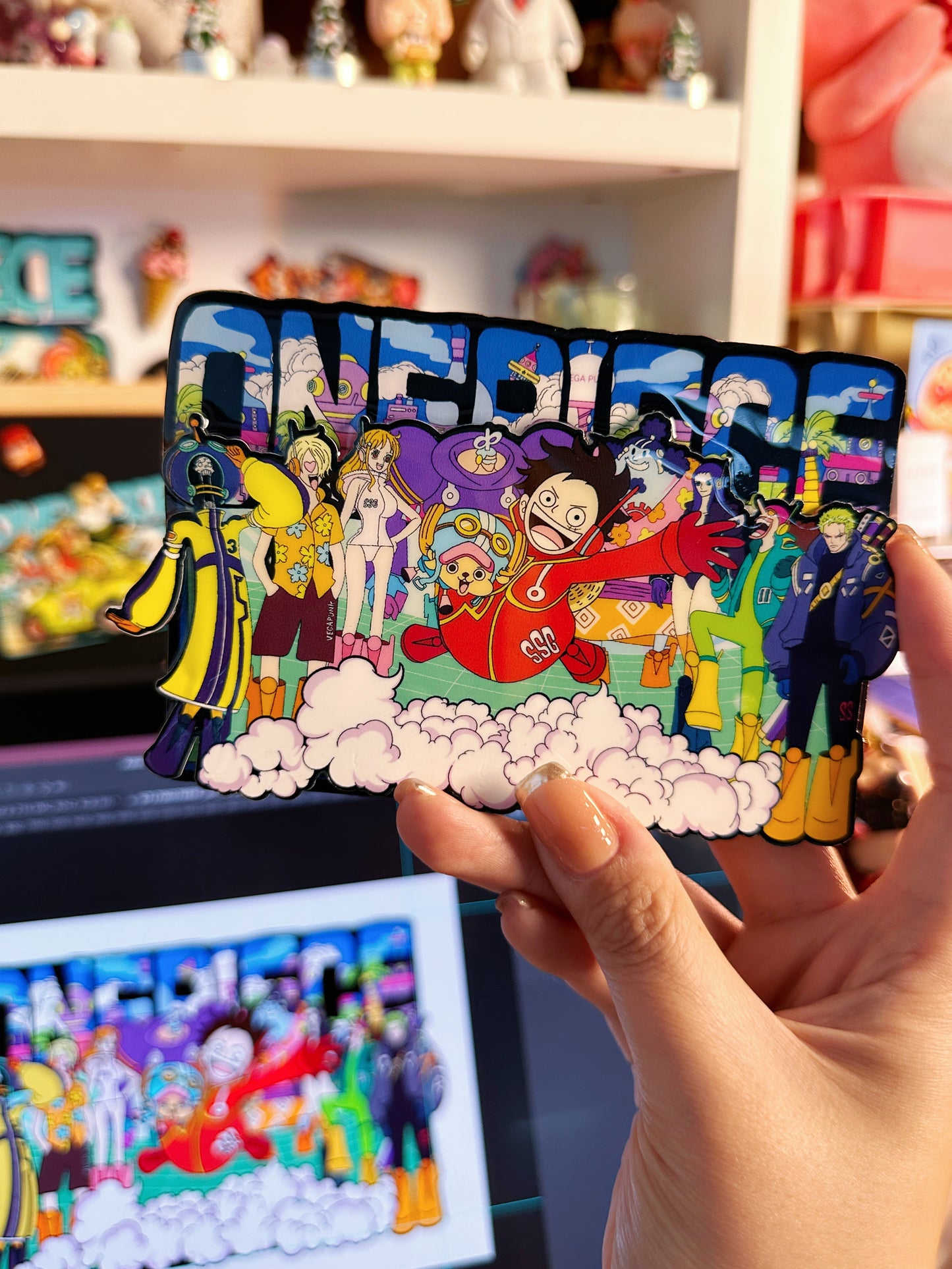 Future island in One Piece Luffy magnet !