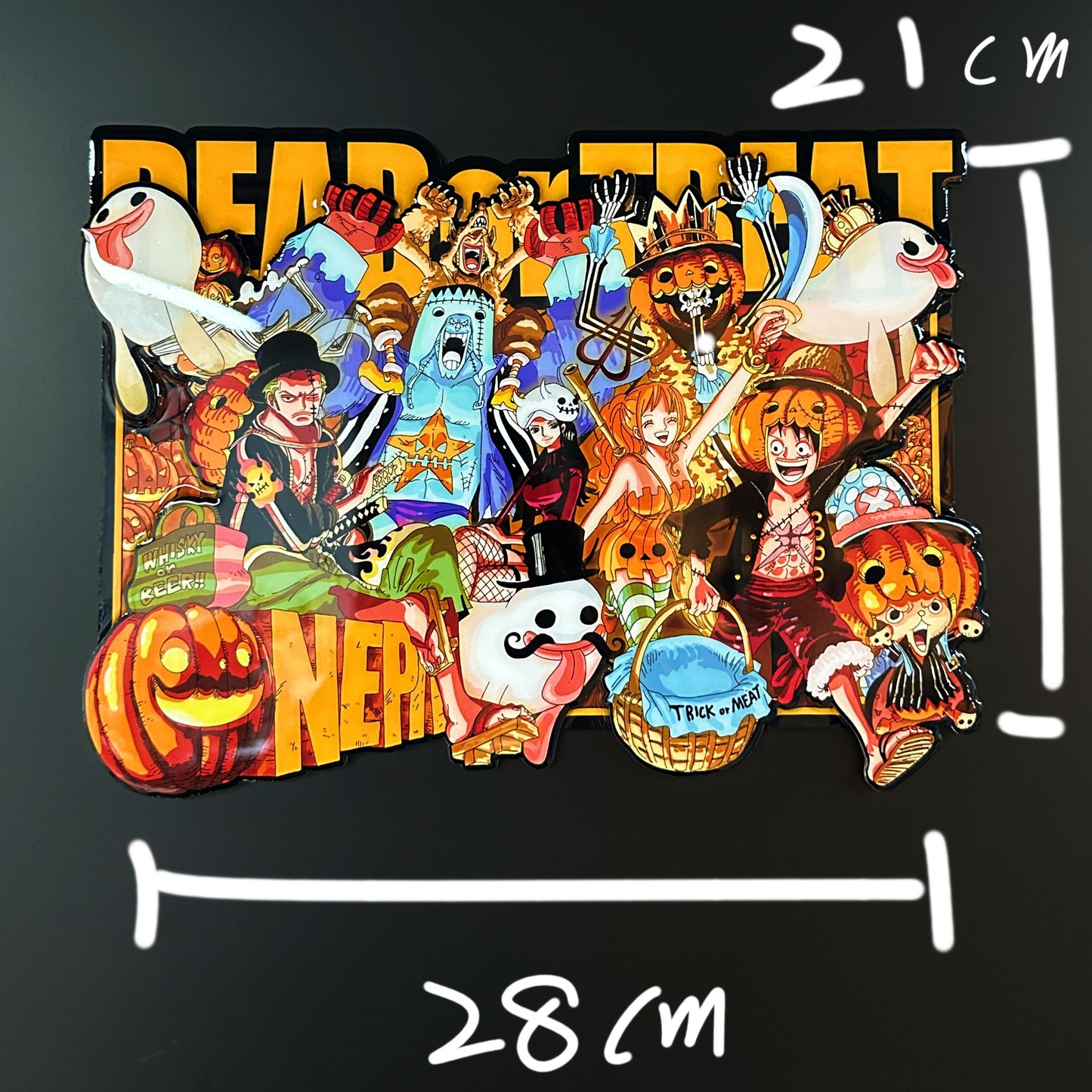 Halloween Big One Piece! 21cm*28cm