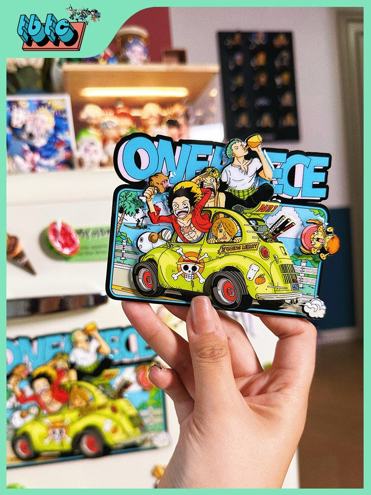 One piece fridge magnet Luffy Zoro Chopper!