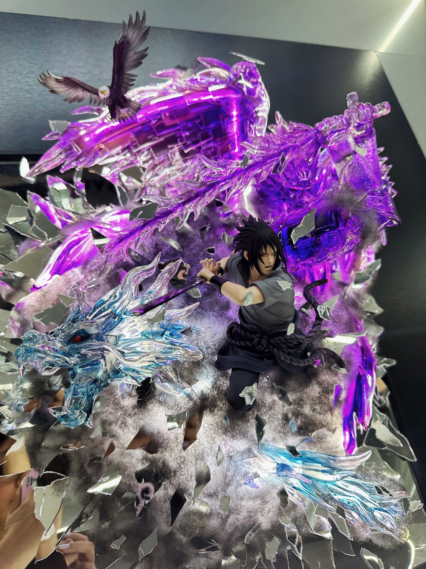 Naruto Sasuke with susanoo fight from broken mirror 50*60