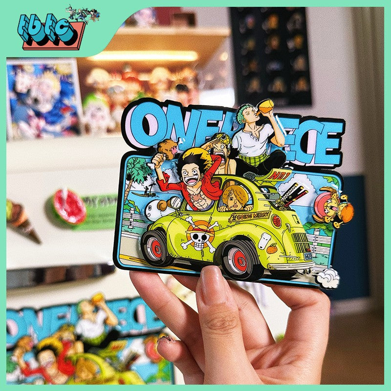 One piece fridge magnet Luffy Zoro Chopper!