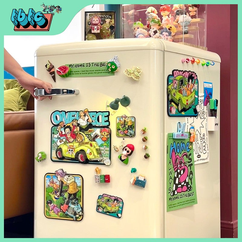 One piece fridge magnet Luffy Zoro Chopper!