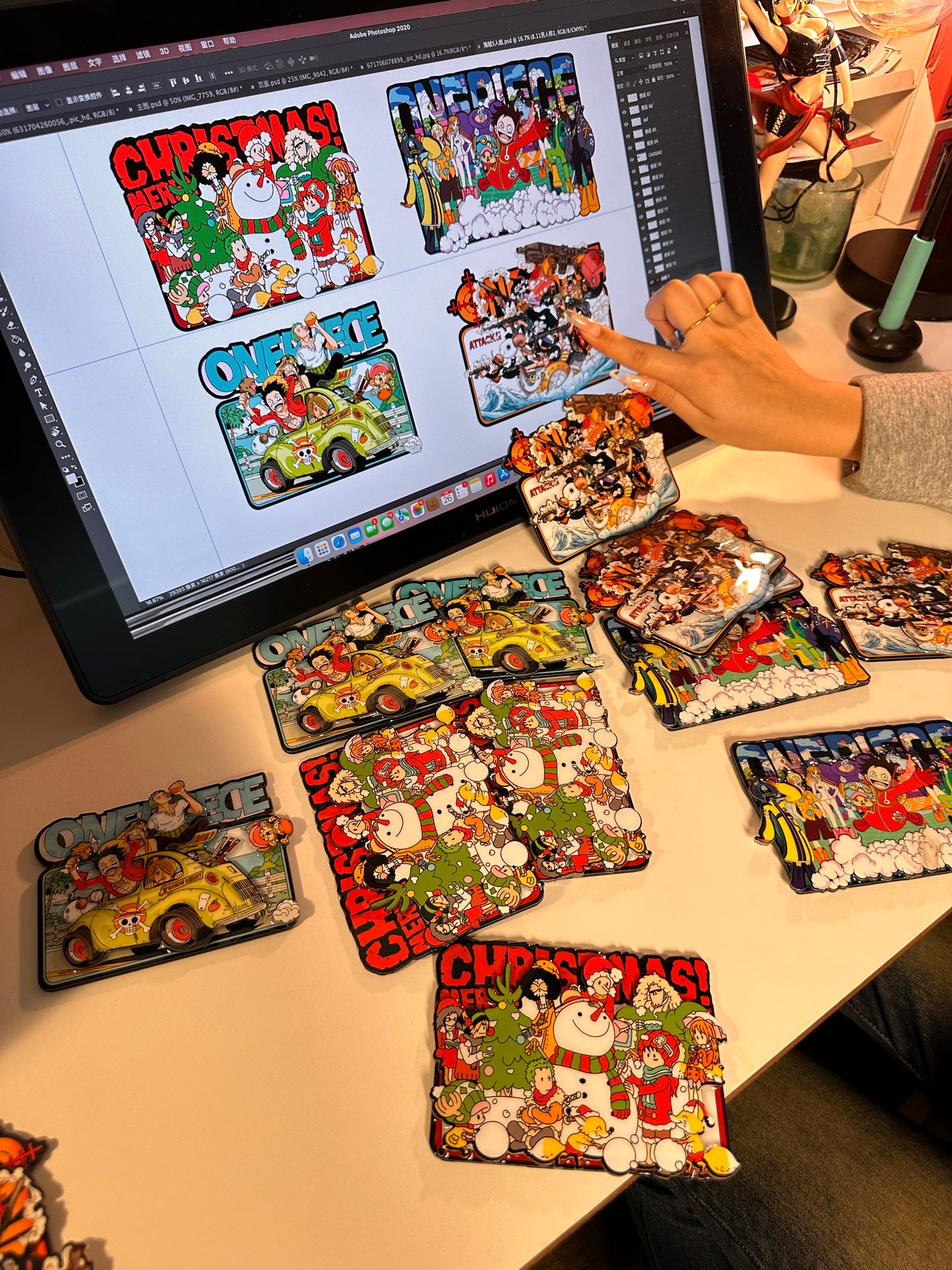 Future island in One Piece Luffy magnet !