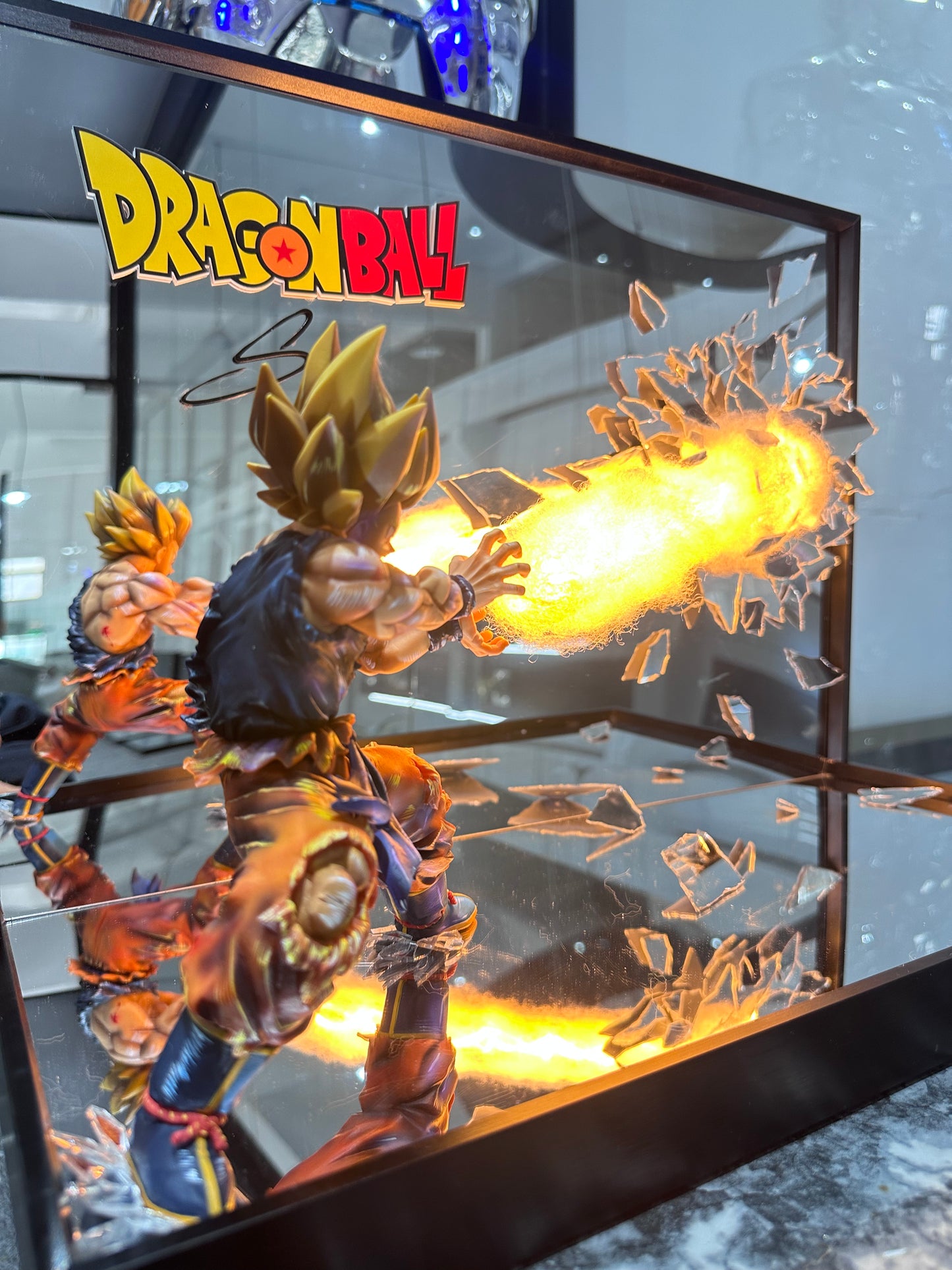 GOKU Supersaiyan with qigong wave dragonball broken fighting scene
