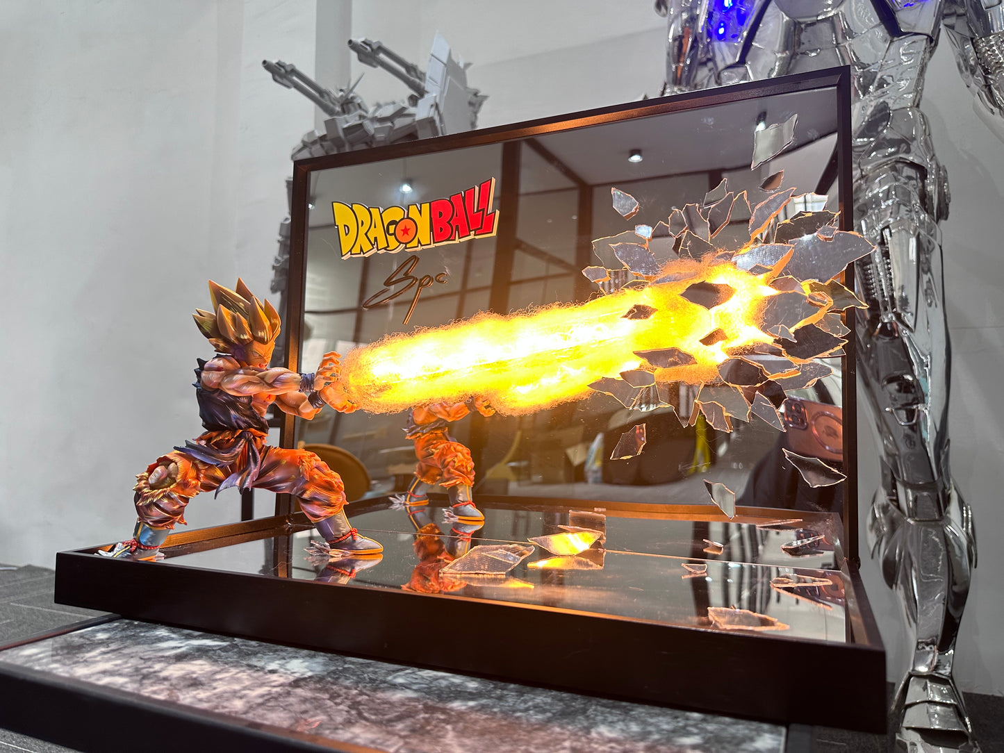 GOKU Supersaiyan with qigong wave dragonball broken fighting scene