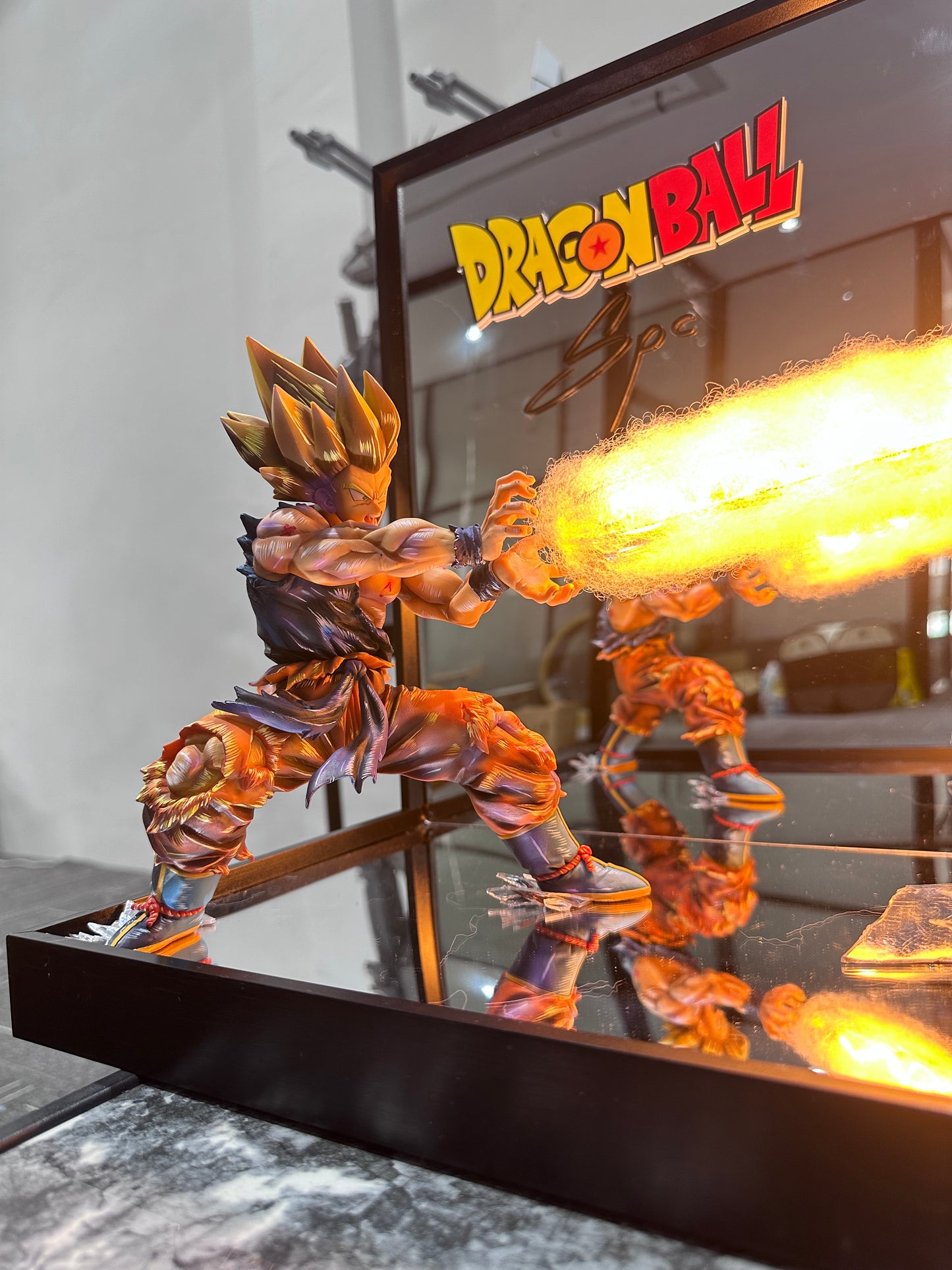 GOKU Supersaiyan with qigong wave dragonball broken fighting scene