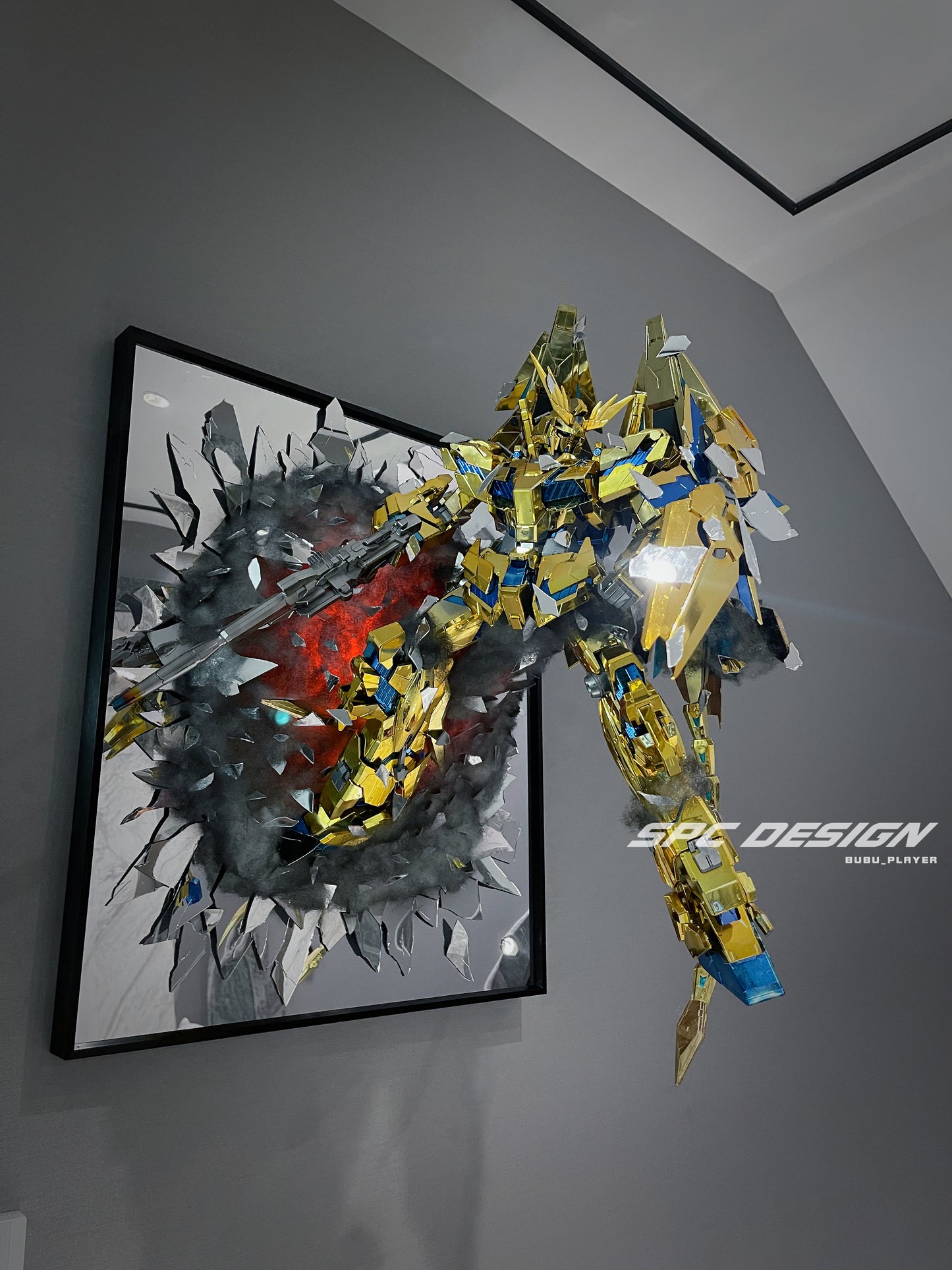 Unicorn Gundam 03 Phenex with broken mirror mega 1:48 phoenix