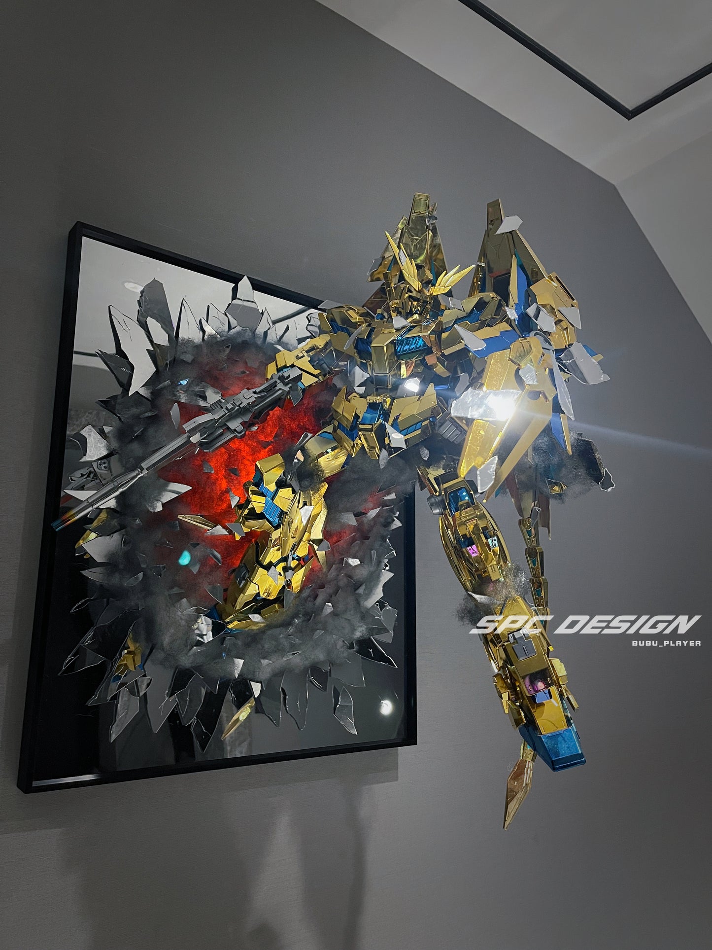 Unicorn Gundam 03 Phenex with broken mirror mega 1:48 phoenix