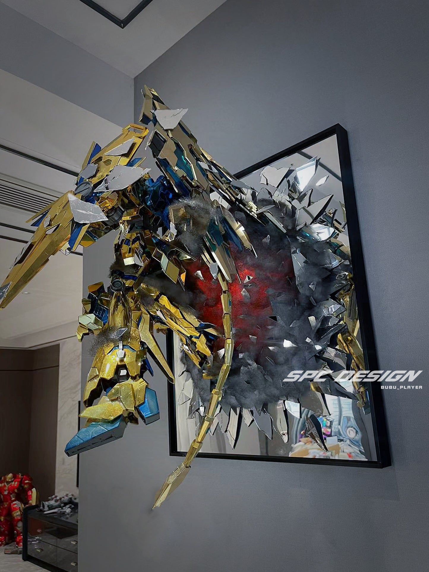 Unicorn Gundam 03 Phenex with broken mirror mega 1:48 phoenix