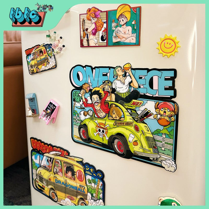 One piece fridge magnet Luffy Zoro Chopper!