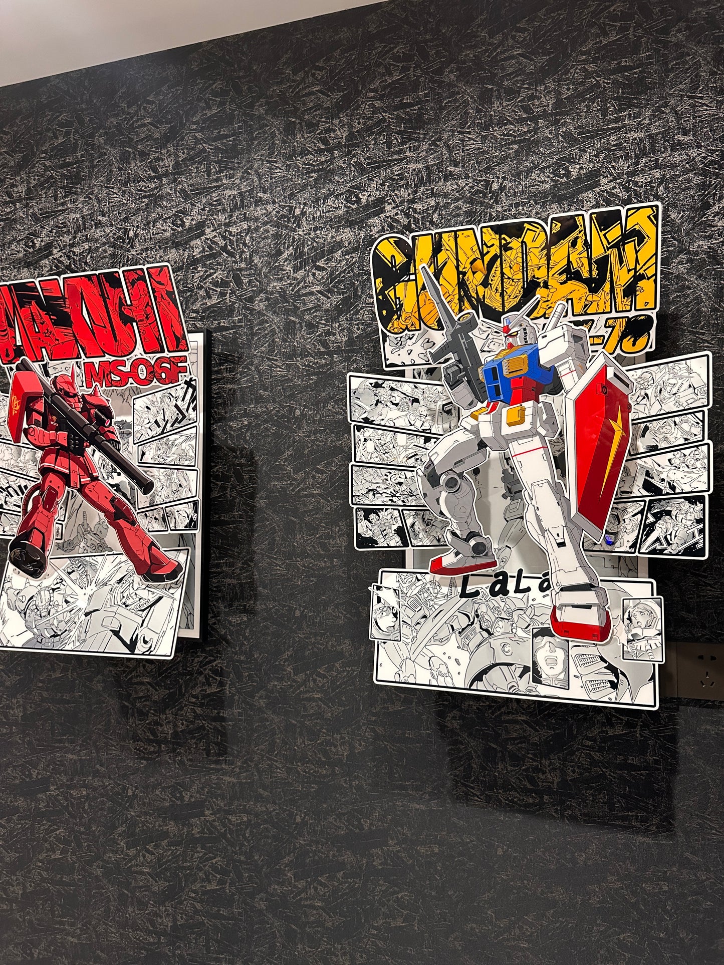 RX-78 Gundam acrylic 3Dpaintings!ZAKU!